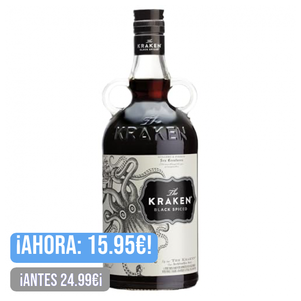 The Kraken Black Spiced - Ron Premium Kraken - 40% Vol. 0.7L - Ron Especiado