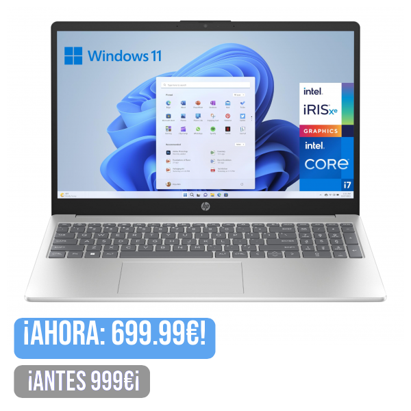 HP 15-fd0045ns - Ordenador portátil de 15.6