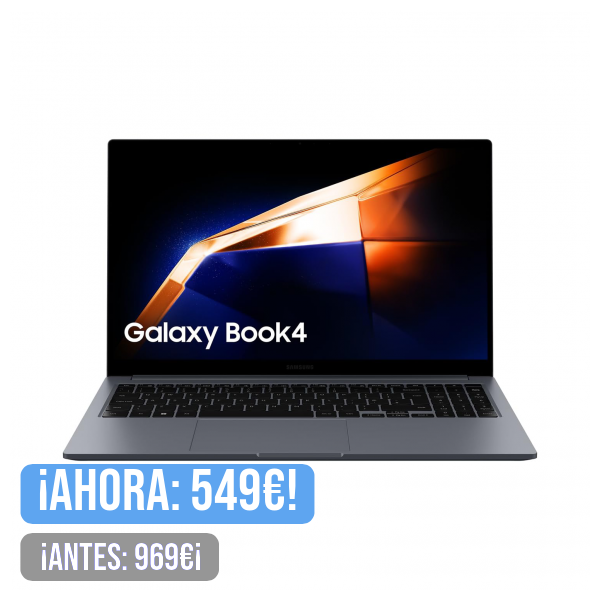 Samsung Galaxy Book4, Ordenador Portátil Ultrafino 15.6