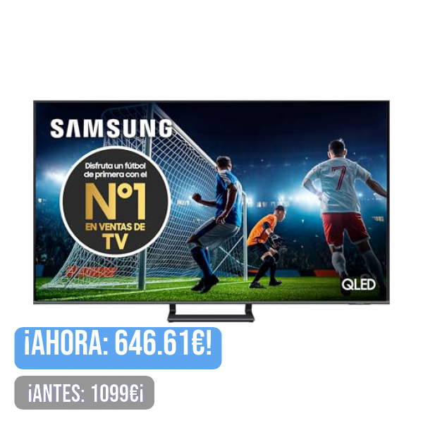 SAMSUNG TV QLED 4K 2024 55Q77D Smart TV de 55