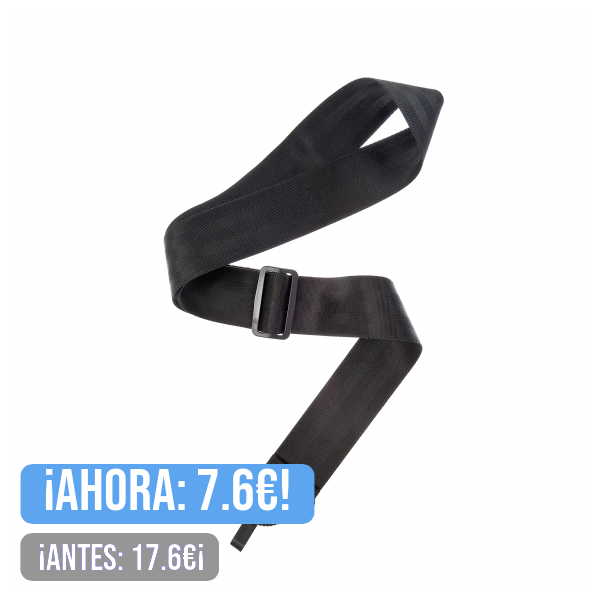 Planet Waves 50CL000 Correa de Nailon para Guitarra Clásica, 5 Cm, Negro