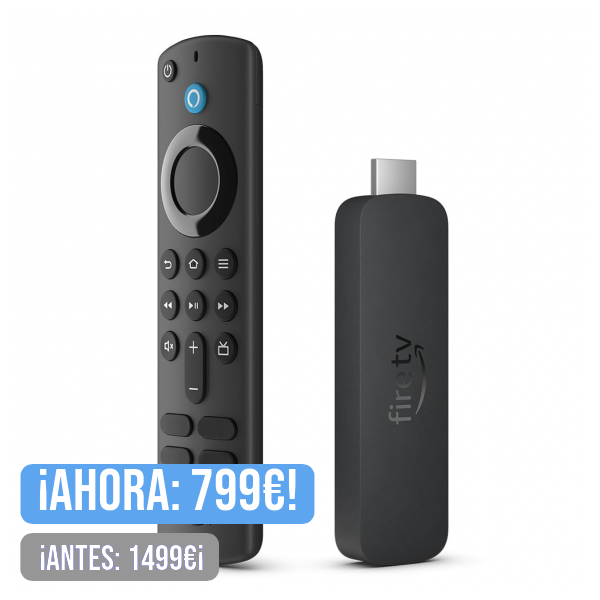 Dispositivo de streaming Amazon Fire TV Stick 4K compatible con Wi-Fi 6, Dolby Vision/Atmos