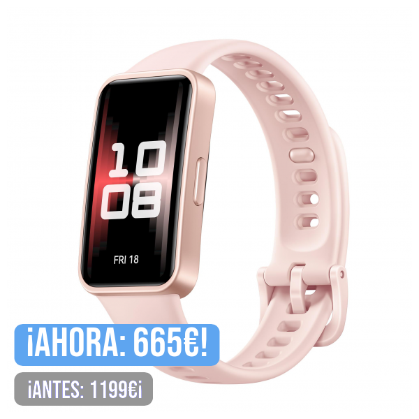 HUAWEI Band 9, 1.47”AMOLED,Larga Duración de 2 semanas, Ajuste de Brillo automático, Mayor precisión de medición, Compatible con Android & iOS, Rosa